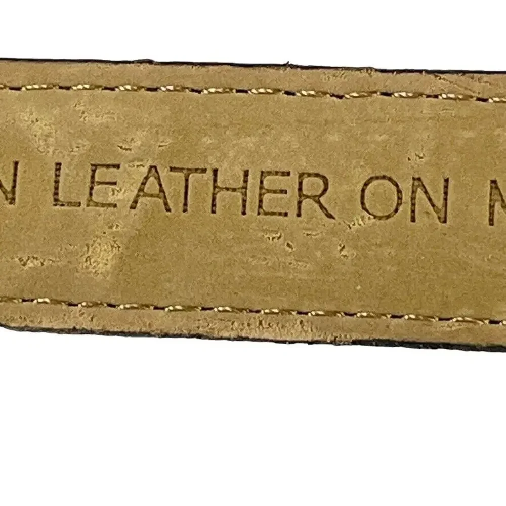 Rolfs Full Grain Leather Embroidered Red Green Navy Brown 1